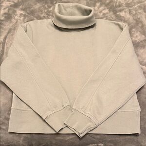 Zara Soft Gray Cowl Neck Sweater